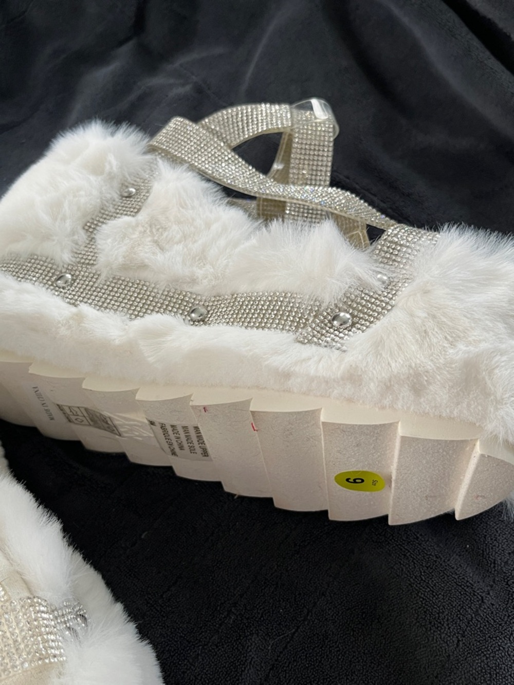NWOB Y.R.U. GRAVITY BLING WEDGE SANDALS - Picture 4 of 5
